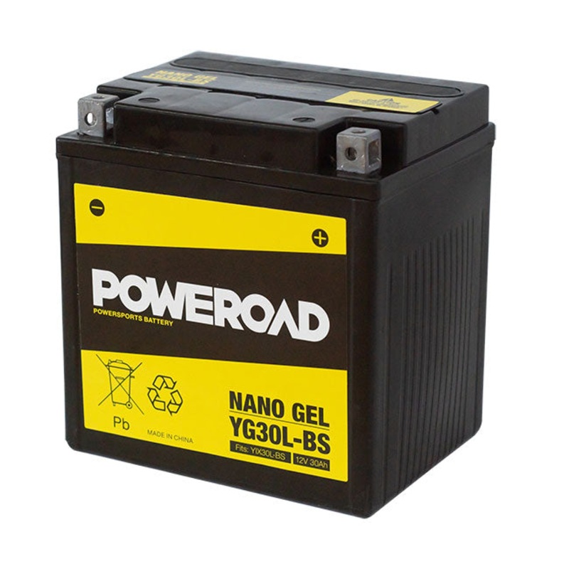 YG30L-BS Non-DG Nano Gel Battery Poweroad ^ (CYG30LBS)