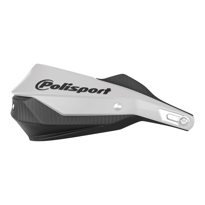 Polisport Trail Blazer Handguard with Metal Bar - Black/White
