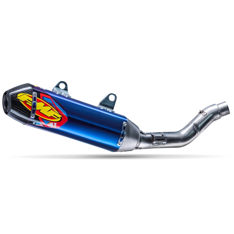 TRIUMPH TF 250-X 24-25 ANODIZED TITANIUM FACTORY 4.1 RCT SLIP-ON MFLR W/R. CARBON CAP (FMF-045695)
