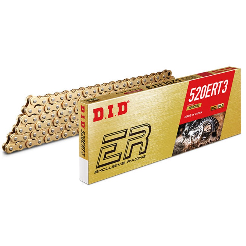 520ERT3 x 114RB G&G MX Race chain w/ RJ clip link DID (520ERT3114G)