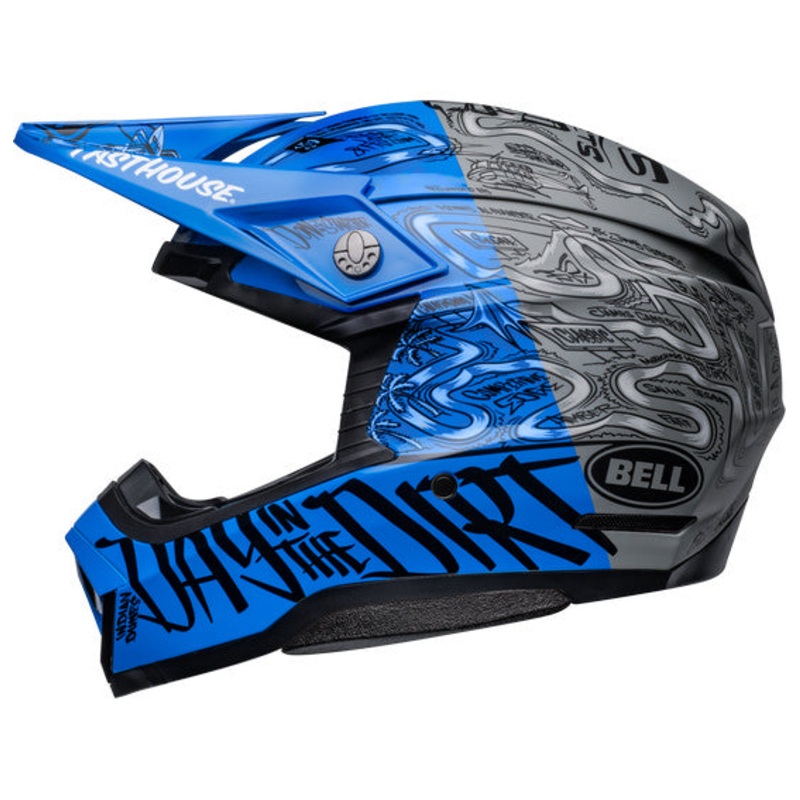 Bell MOTO-10 SPHERICAL Fasthouse DITD LE Blue/Grey