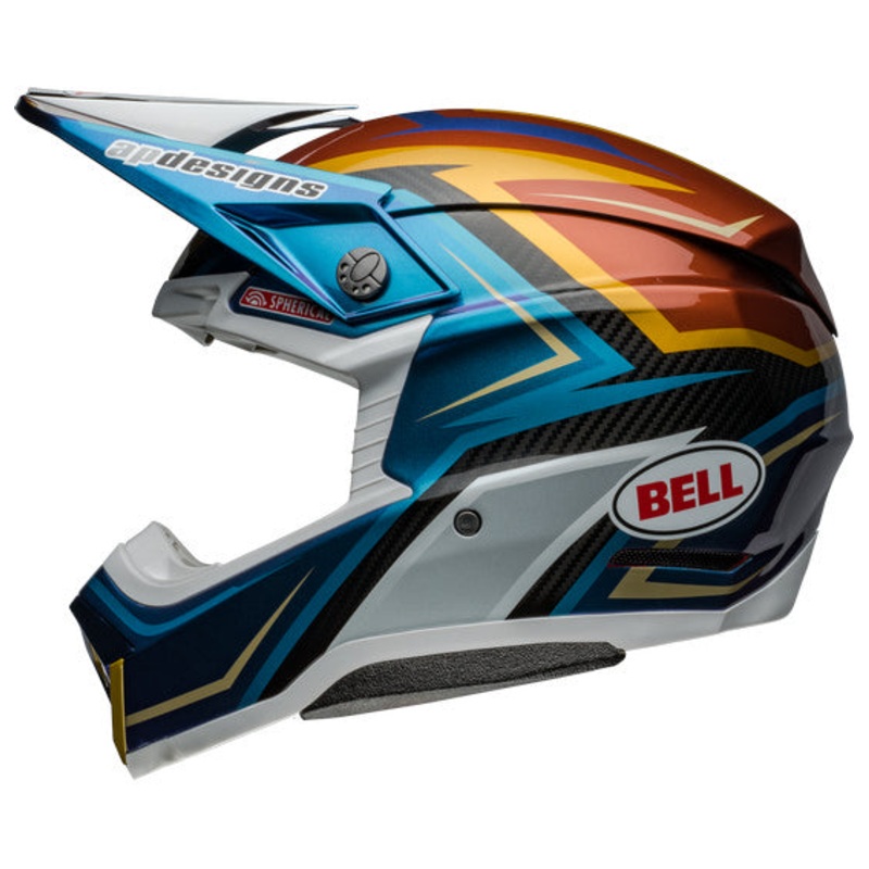 Bell MOTO-10 SPHERICAL Tomac 24 White/Gold