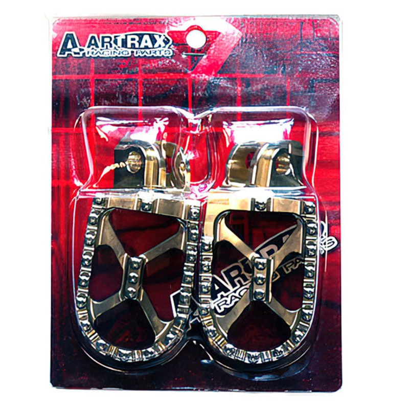 Kawasaki KXF/KLX MX footpegs alloy 56mm wide Artrax (MFP3515)