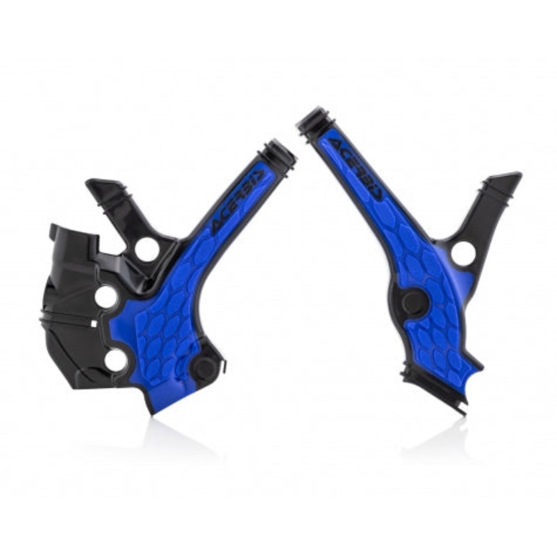X-Grip Frame Guards Blue/Black YZ65 18-25 Acerbis (23676.316)