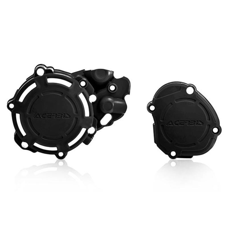 X-Power Engine Case Cover Kit Black YZ125 05-25 Acerbis (23961.090)