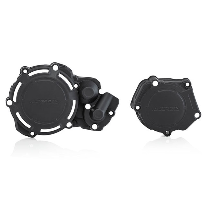 X-Power Engine Case Cover Kit Black YZ250 05-25 Acerbis (23962.090)