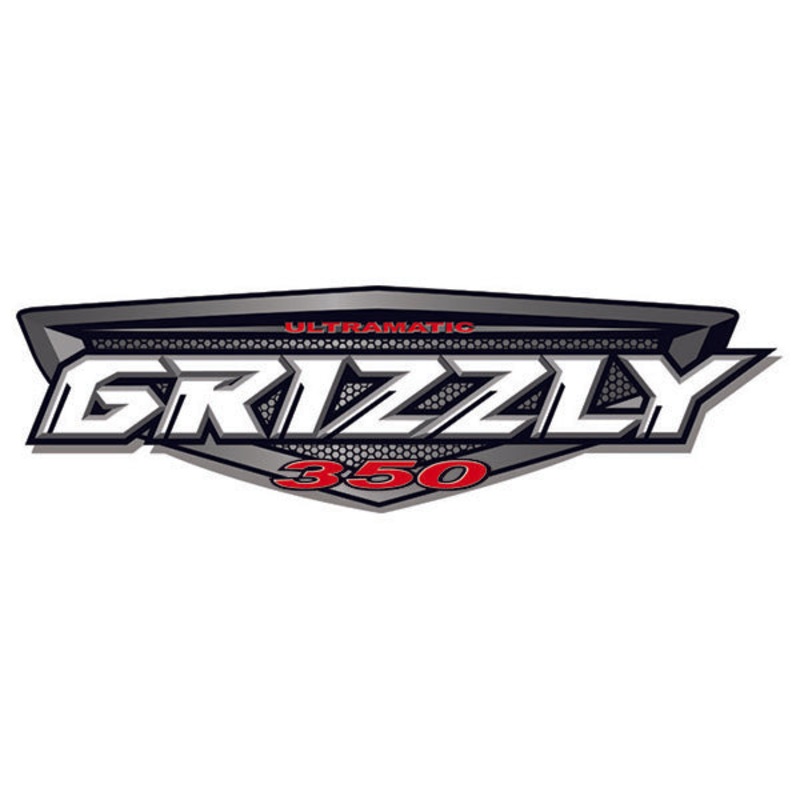 Yamaha 350 Grizzly R/H L/H 280mm Tank Sticker Red/Blk/Sil (700.3020)