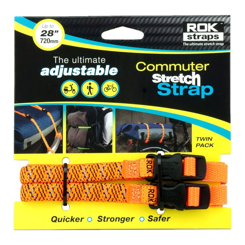 Oxford ROK Straps LD 12mm Adjustable - Orange, Reflective