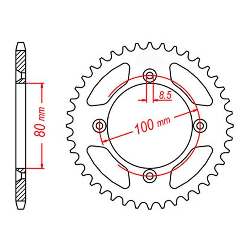 MTX 1214 Steel Rear Sprocket #420 (11-GC4)