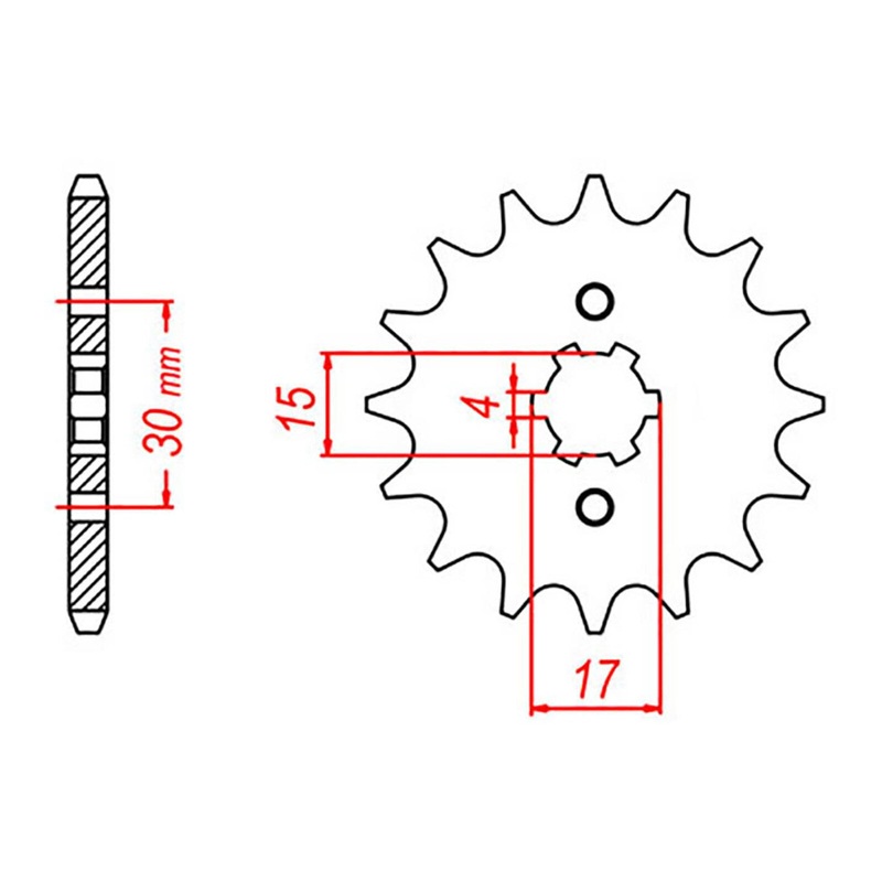 MTX 274 Steel Front Sprocket #428 (10-436)