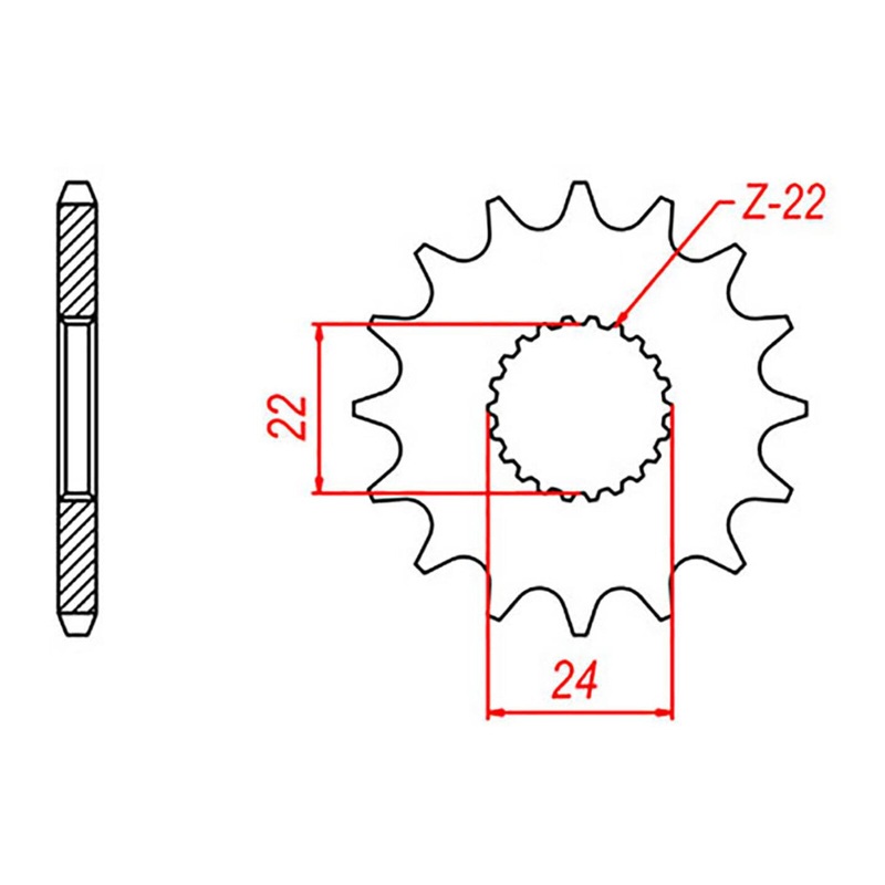 MTX 394 Steel Front Sprocket #520 (10-394)