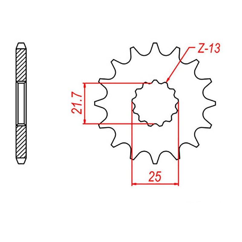 MTX 520 Steel Front Sprocket #525 (10-156)
