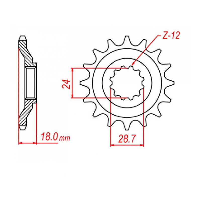 MTX 523 Steel Front Sprocket #630 (10-083)