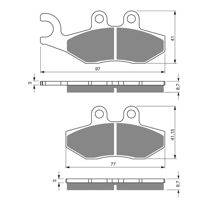 GOLDfren Brake Pads GF293 - S3