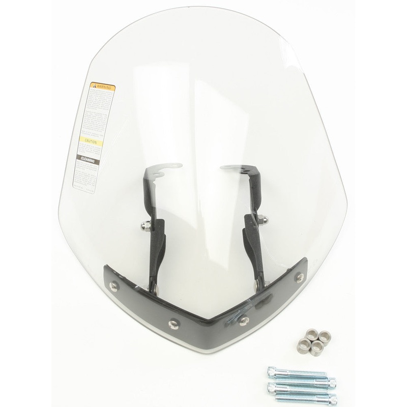 NATIONAL CYCLE GLADIATOR WINDSHIELD W/BLACK MOUNTS (LIGHT TINT) N2714