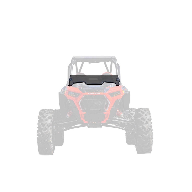 SuperATV Dark Tint Half Windshield For Polaris RZR XP Turbo S (2018-2021)