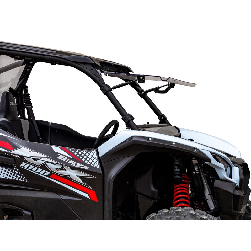 SuperATV Scratch Resistant Flip Windshield for Kawasaki Teryx KRX 1000 (2020+)