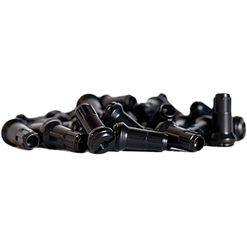 BULLDOG FRONT SPOKE NIPPLES BLACK 98-650B