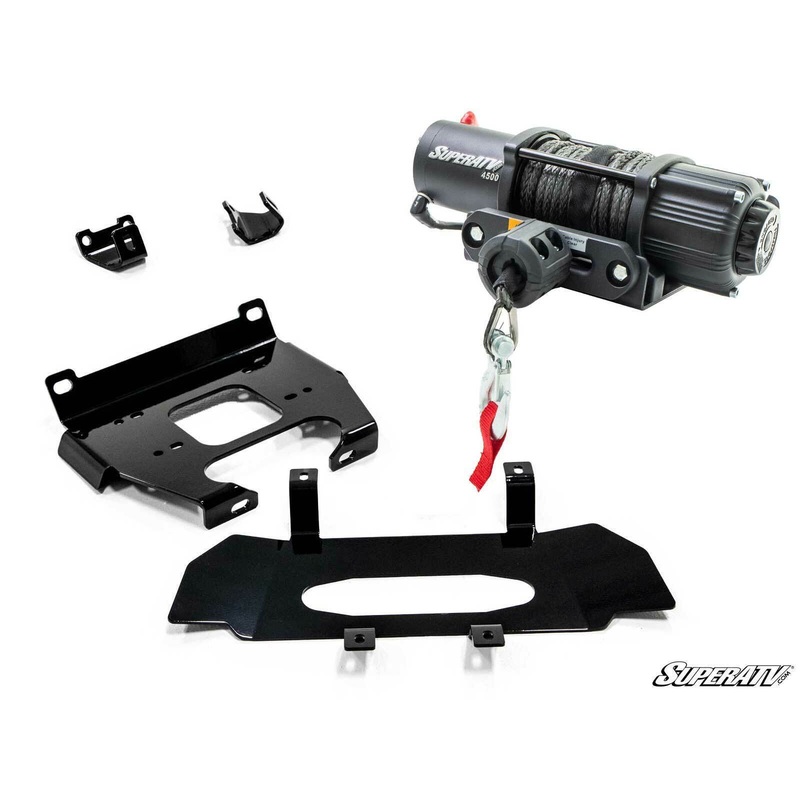 SuperATV 4500 lb. Winch & Mount for Polaris RZR XP Turbo / 4 Turbo (2019-2021)
