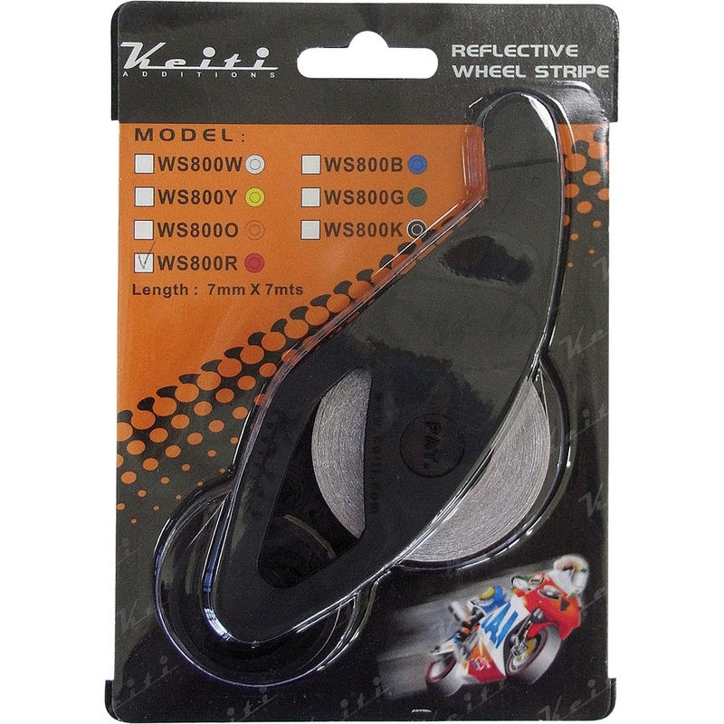 KEITI WHEEL STRIPE KIT FLO. GREEN 7MMX6M WS800FG