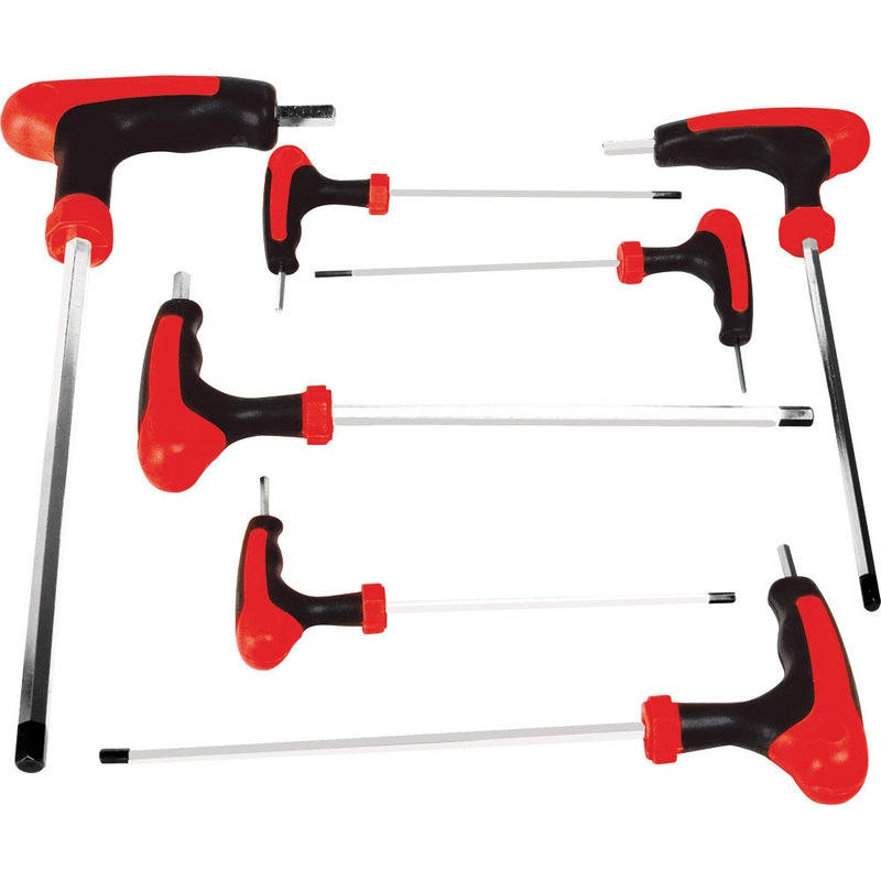 PERFORMANCE 7 PC SAE T-HANDLE SET HEX W1711