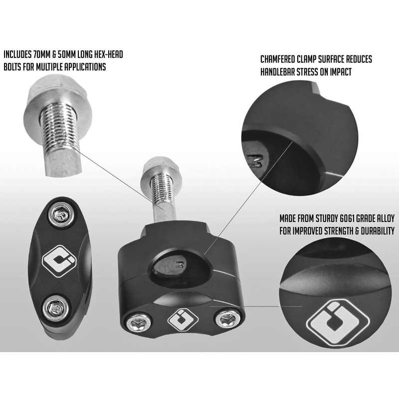 ODI 1 1/8" ODI OVERSIZED BAR MOUNT H71BMB
