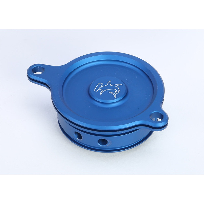 HAMMERHEAD OIL FILTER COVER KX450F 06-14 BLUE 60-0341-00-20