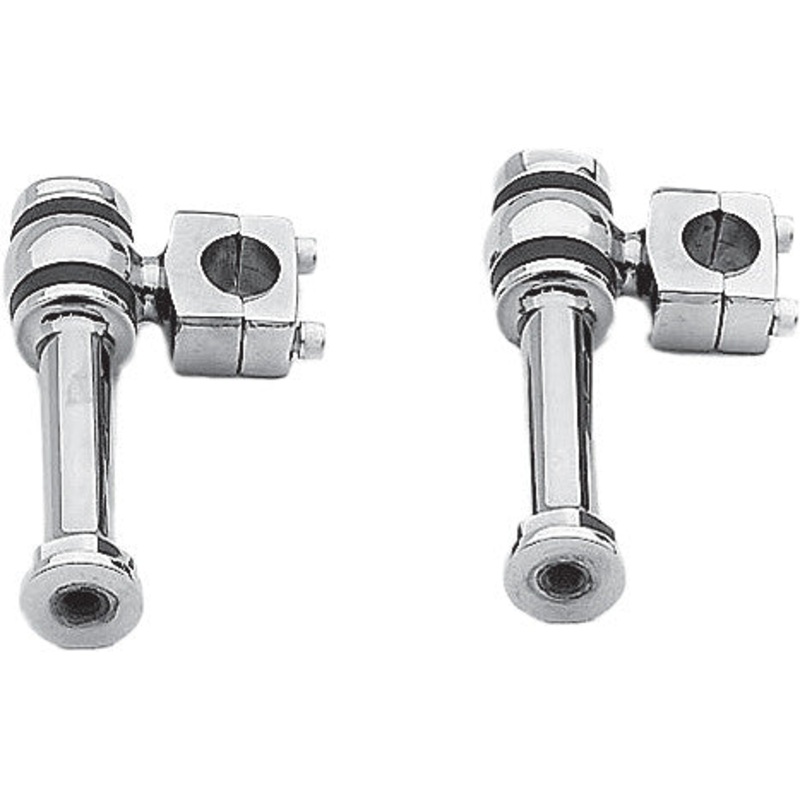 PAUGHCO OFFSET POST STYLE RISERS CHROME 5" 354-1