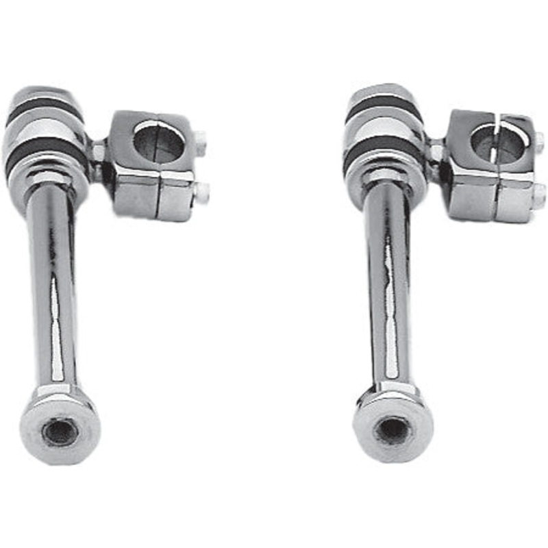 PAUGHCO OFFSET POST STYLE RISERS CHROME 7" 355-1