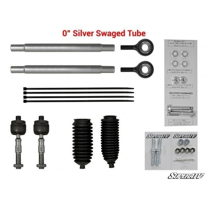 SuperATV Heavy Duty Tie Rod Kit for Polaris RZR XP 900 / 4 900 (2011-2014)