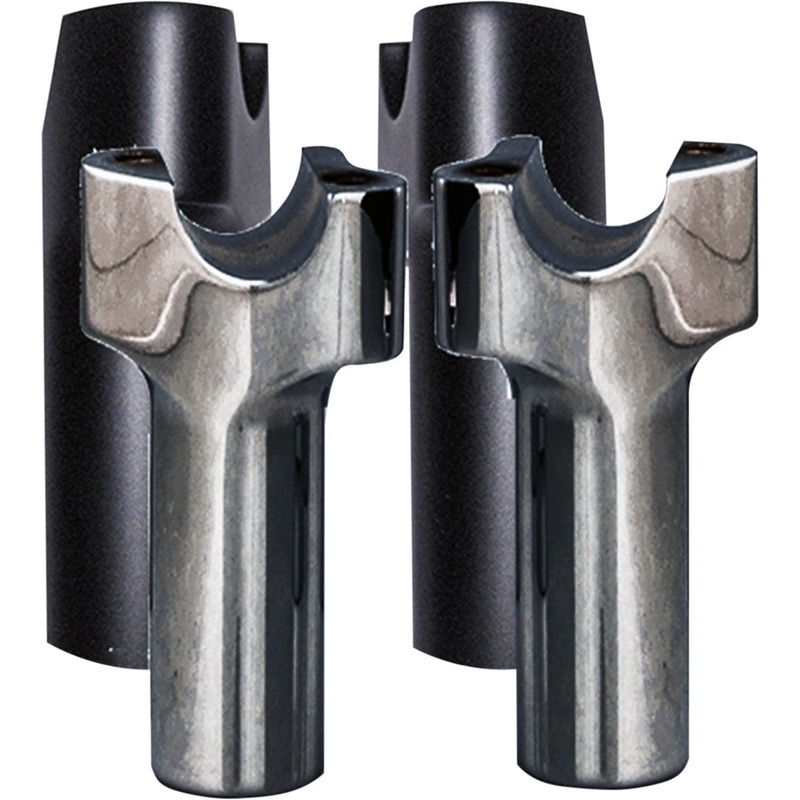 WILD 1 CHUBBY RISERS CHROME 3.5" STRAIGHT WO529