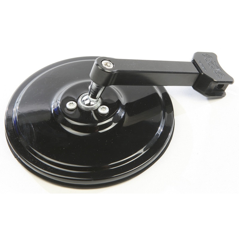 AXIA EXT 5" ROUND MIRROR BLACK MODEX5SM-BLK