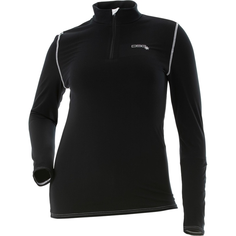 DIVAS D TECH BASE LAYER SHIRT BLACK LG 98876