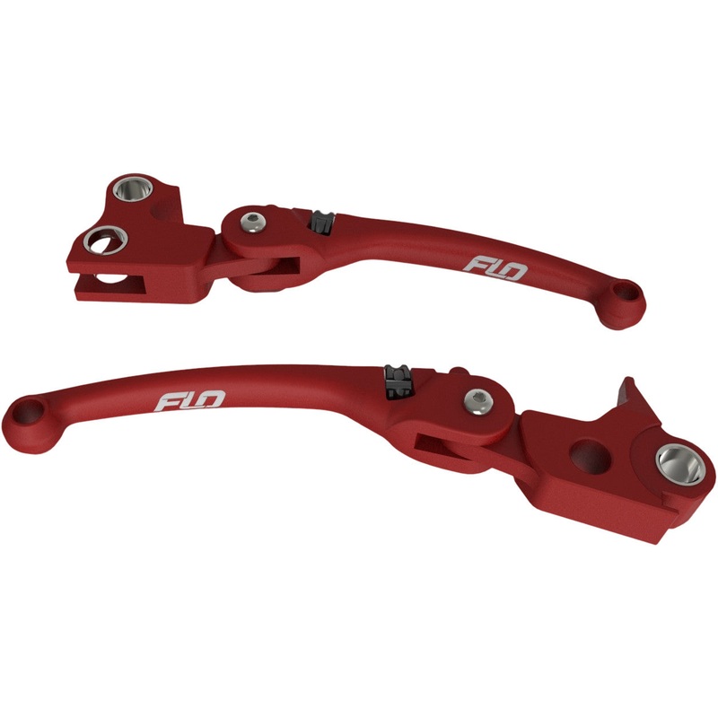 FLO MOTORSPORTS MX STYLE LEVER SET RED FXD 96-17 HD-807R