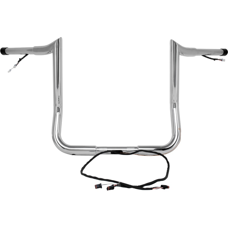 BAGGERNATION 14" MONKEY BAGGER BAR PRE WIRED FOR 14-19 CHROME MBBPW-14 C