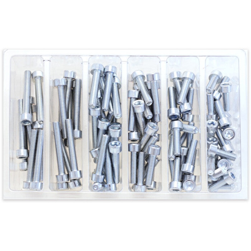 BOLT SMOOTH SOCKET HEAD ALLEN BOLT ASSORTMENT 80 PIECE KIT SV-M6SOCKET