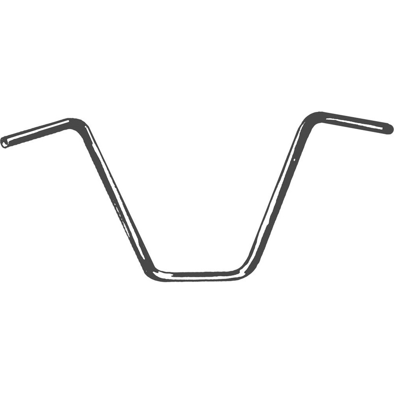 EMGO 1" HANDLEBAR APE HANGER 12" RISE 07-12504