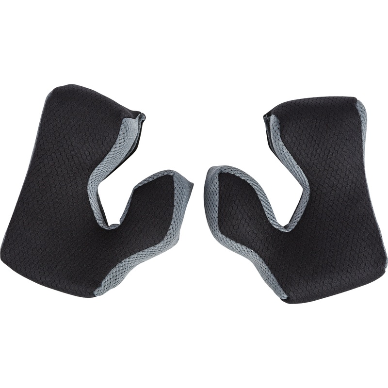 FLY RACING FORMULA CHEEK PAD BLACK/COOL GREY 2X 25MM 73-472222X