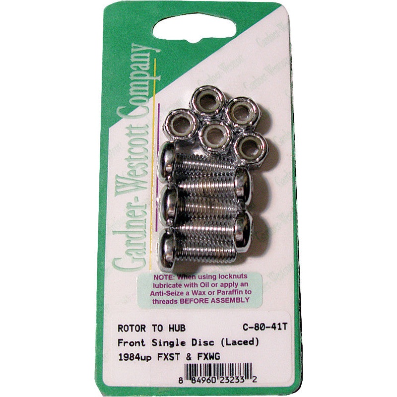 GARDNERWESTCOTT FRONT BRAKE ROTOR TORX TORX BUTTONHEAD CHRM 84-UP C-80-42T