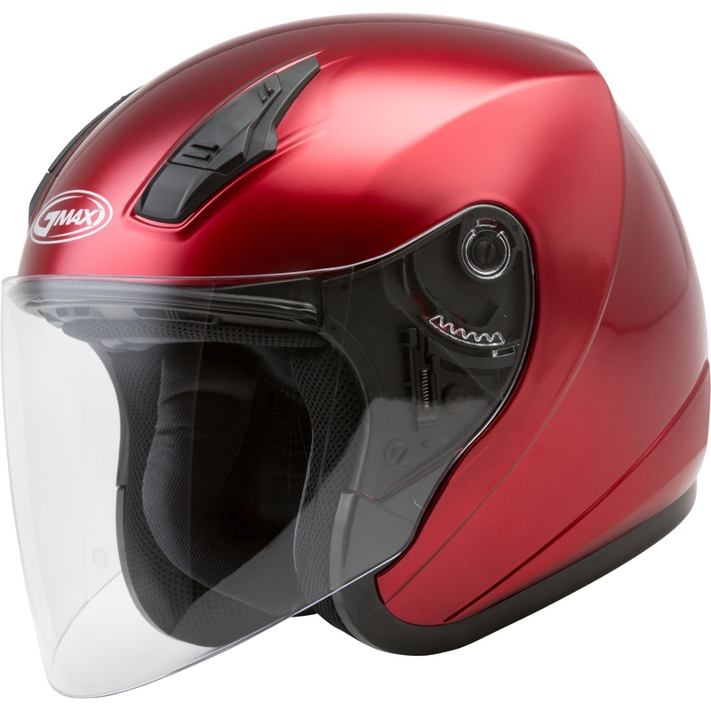 GMAX OF-17 OPEN-FACE HELMET CANDY RED XS G317093N