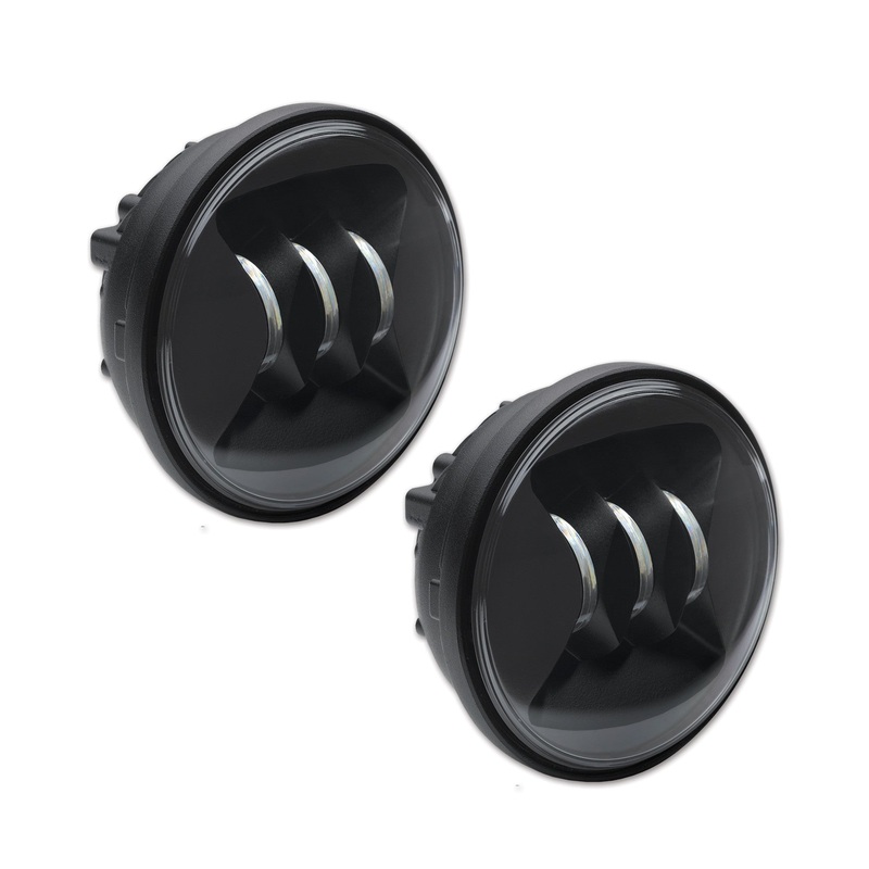 JW SPEAKER 6045 LED FOG LAMP KIT 4.5" BLK BEZEL DUAL 551583