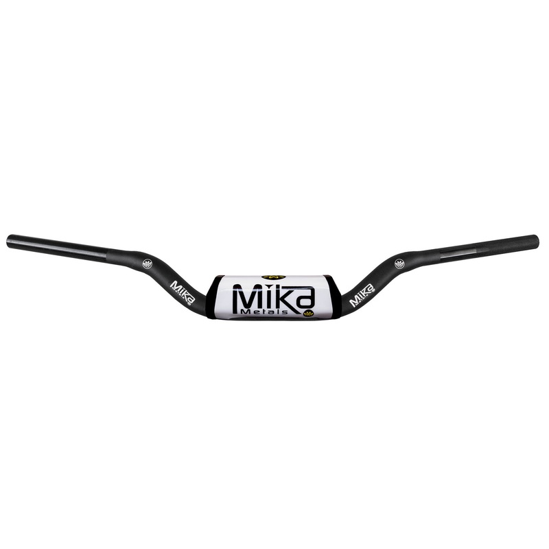 MIKA METALS RAW SERIES HANDLEBAR MINI WIDE BEND WHITE 1-1/8" MK-RA-MW-WHITE