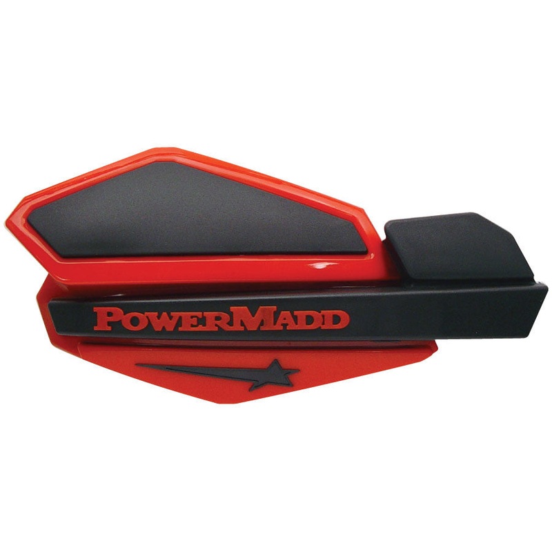 POWERMADD STAR SERIES HANDGUARDS (RED/BLACK) 34202