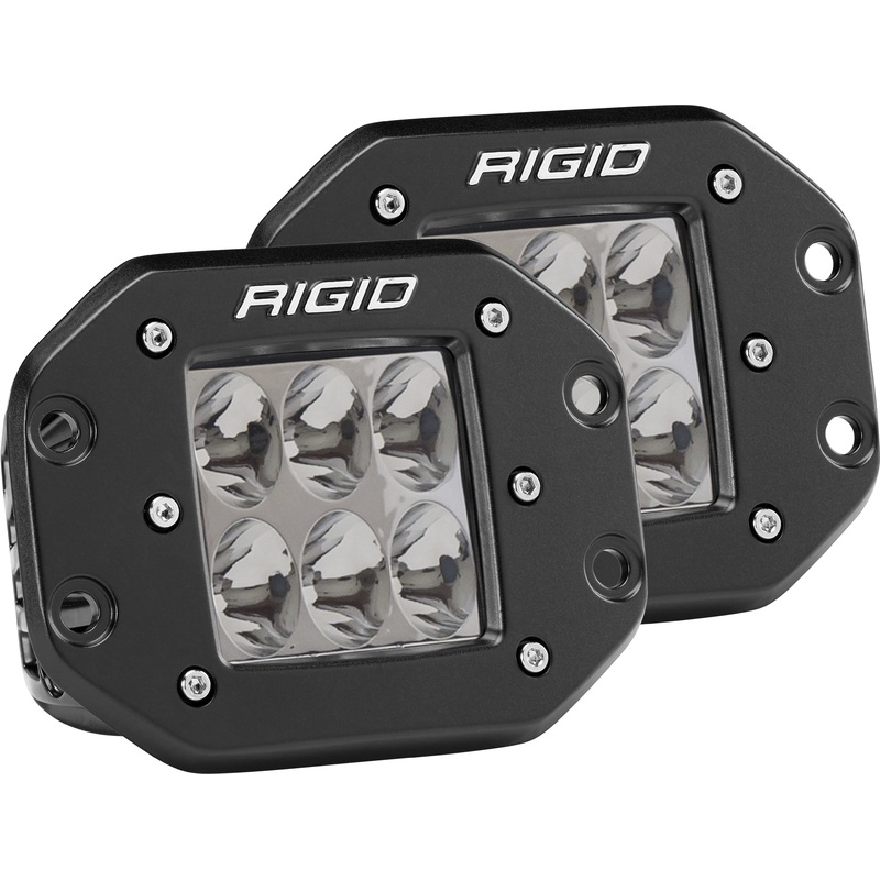 RIGID D-SERIES PRO DRIVING FLUSH MOUNT LIGHT PAIR 512313