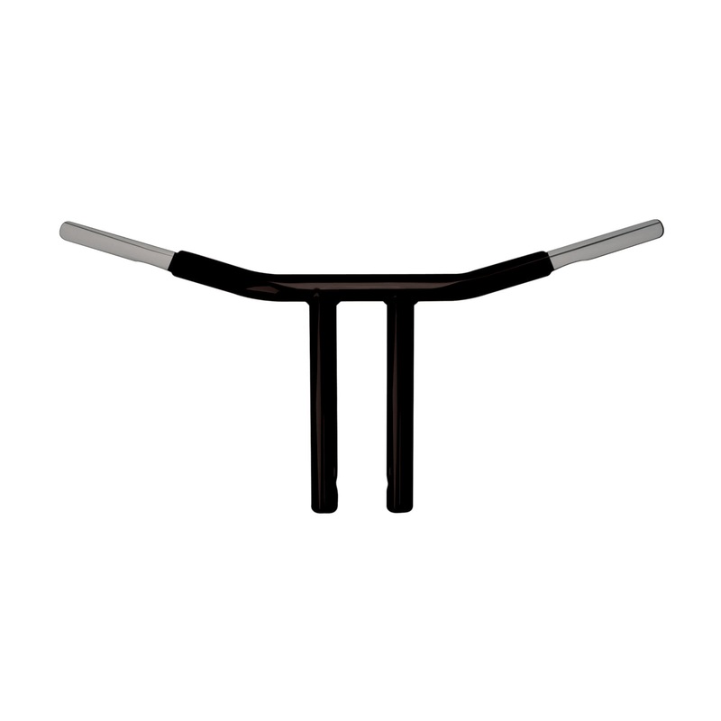 WILD 1 PHYSCO CHUBBY DRAG BAR 10.0 STRAIGHT RISERS SATIN BLK WO563B