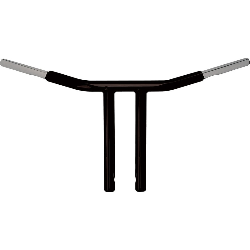 WILD 1 PHYSCO CHUBBY DRAG BAR 12.0 STRAIGHT RISERS SATIN BLK WO564B