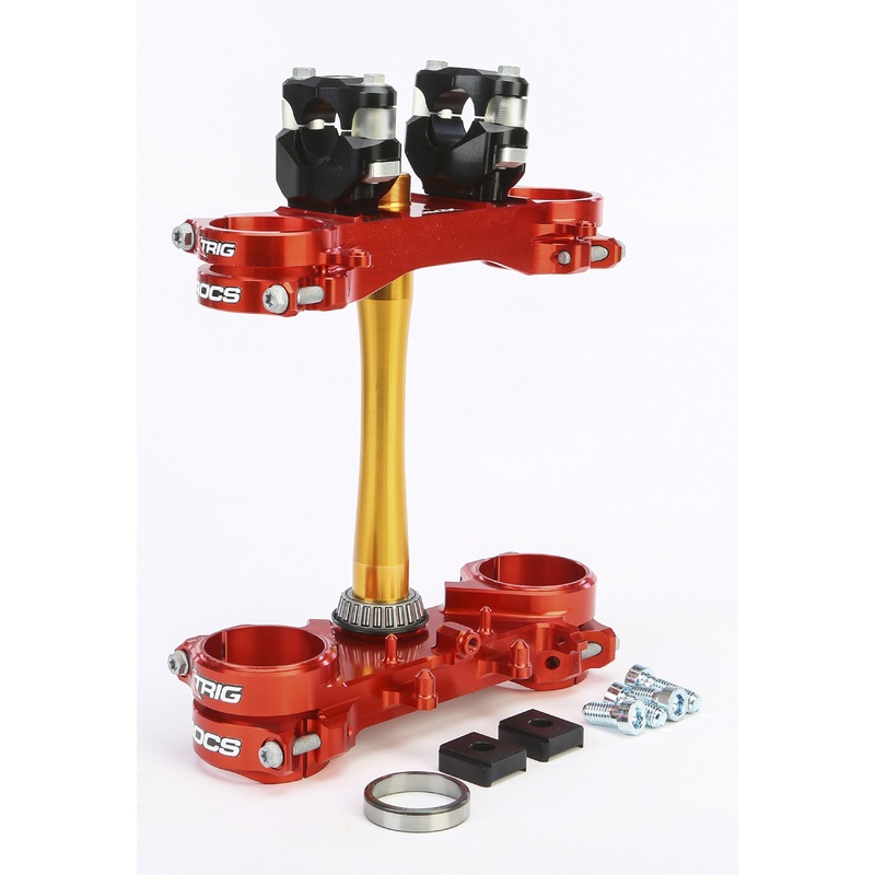 XTRIG ROCS CLAMP SET 20MM HONDA RED 501330101101