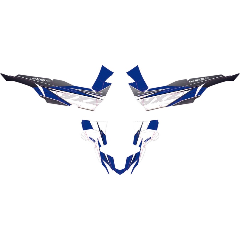 D'COR YAMAHA YXZ COMPLETE GRAPHIC KIT BLUE/WHITE 20-50-467