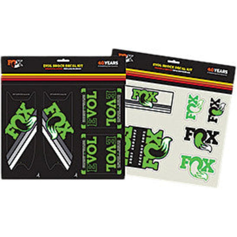 FOX FLOAT EVOL HERITAGE DECAL KIT (GREEN) 803-00-929
