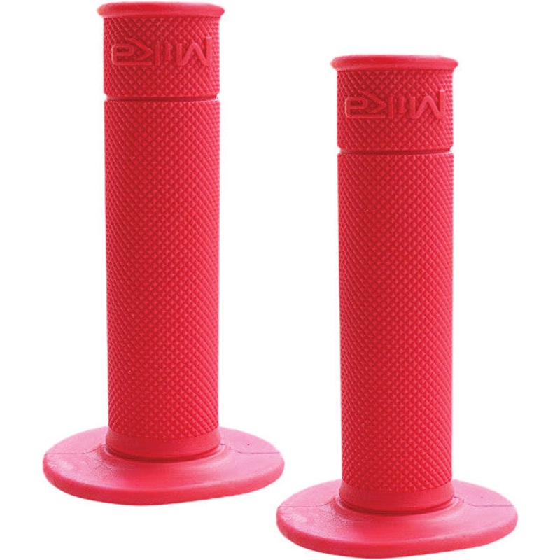 MIKA METALS 50/50 WAFFLE GRIPS (RED) GRIPS-RED